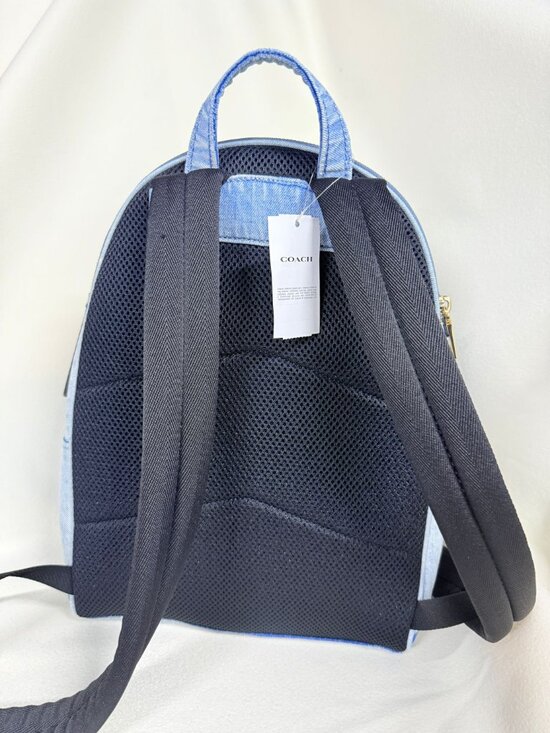 coach Taylor Small Backpack In Loved Denim cef27 main image 4